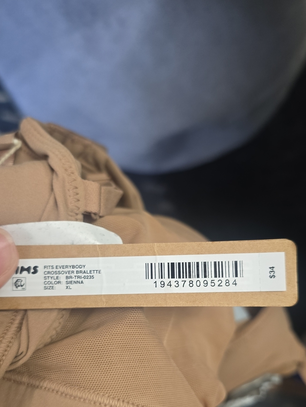 SKIMS Sienna Crossover Bralette - Tan